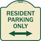 Signmission Reserved Parking Resident Parking Heavy-Gauge Aluminum Architectural Sign, 18" x 18", TG-1818-23039 A-DES-TG-1818-23039 - alternate 1